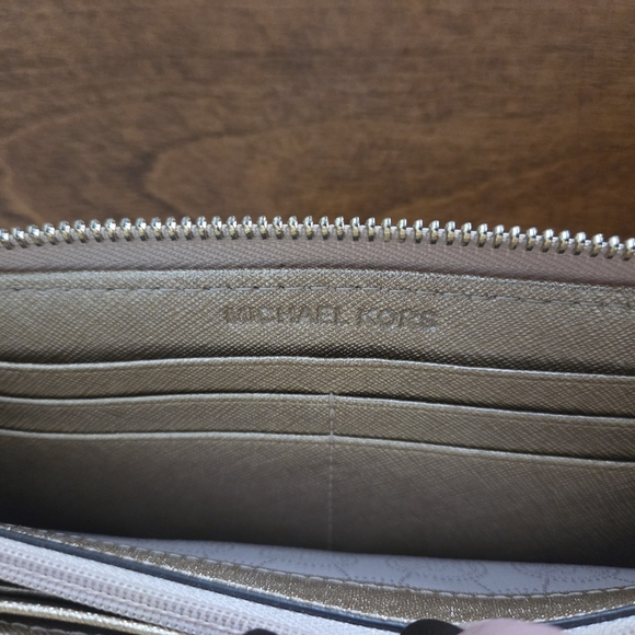 Michael Kors Metallic Gold Wallet - Picture 8 of 8